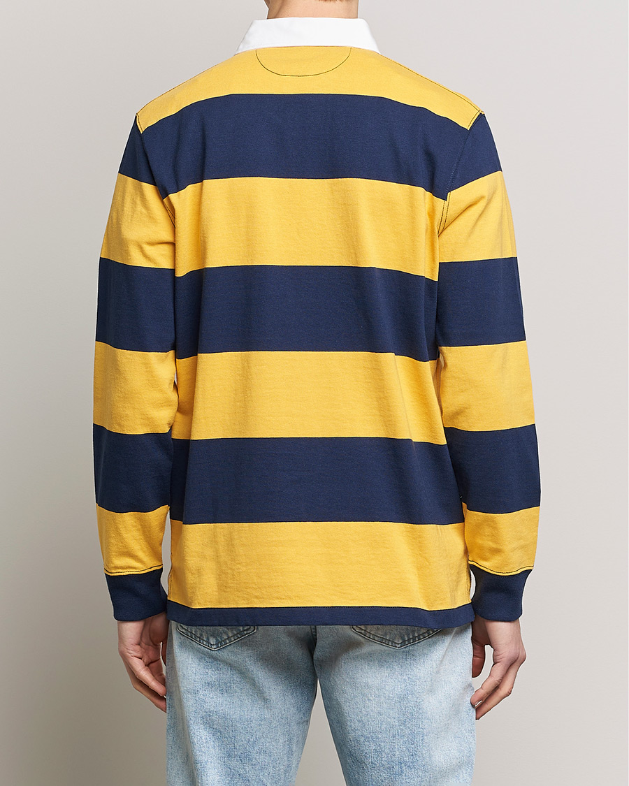 Herre | Trøjer | Polo Ralph Lauren | Jersey Striped Rugger Yellow/Navy