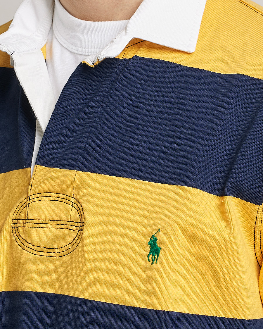 Herre | Trøjer | Polo Ralph Lauren | Jersey Striped Rugger Yellow/Navy