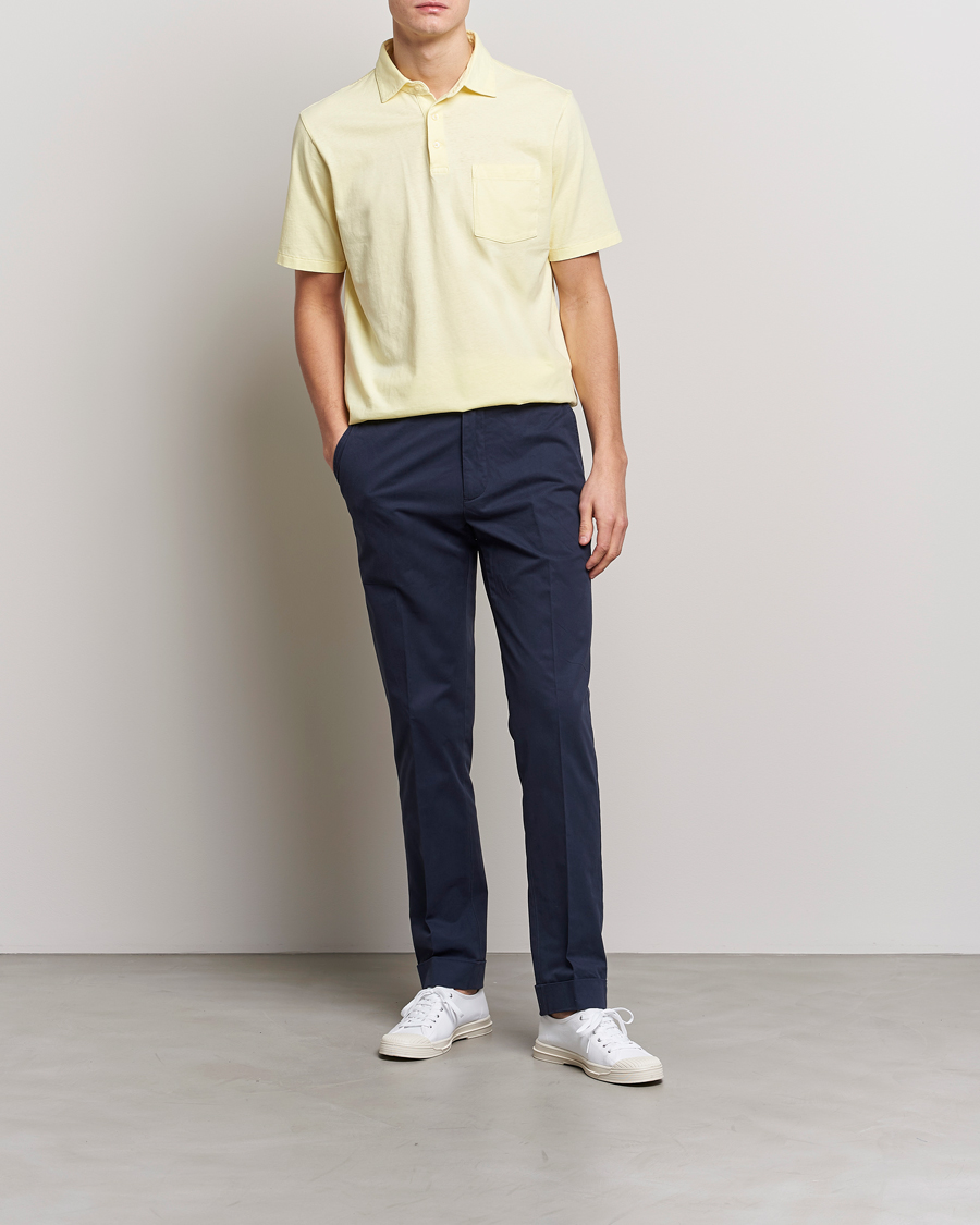 Herre | Polotrøjer | Polo Ralph Lauren | Cotton/Linen Polo Bristol Yellow