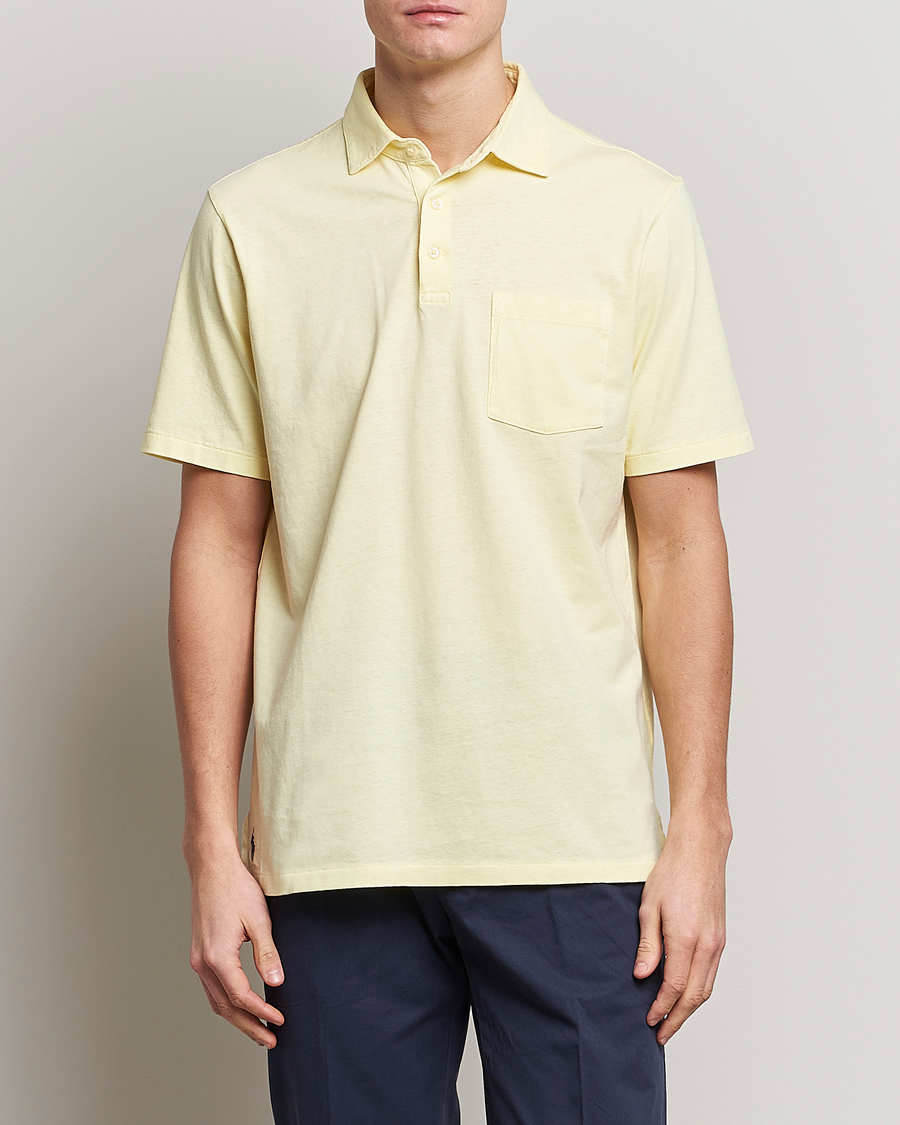Herre | Polotrøjer | Polo Ralph Lauren | Cotton/Linen Polo Bristol Yellow
