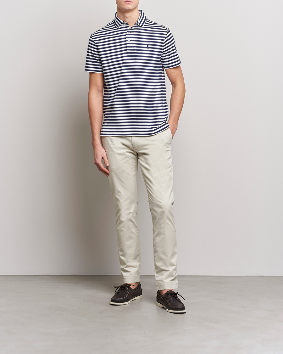 Herre | Polotrøjer | Polo Ralph Lauren | Pima Cotton Striped Polo Navy/White
