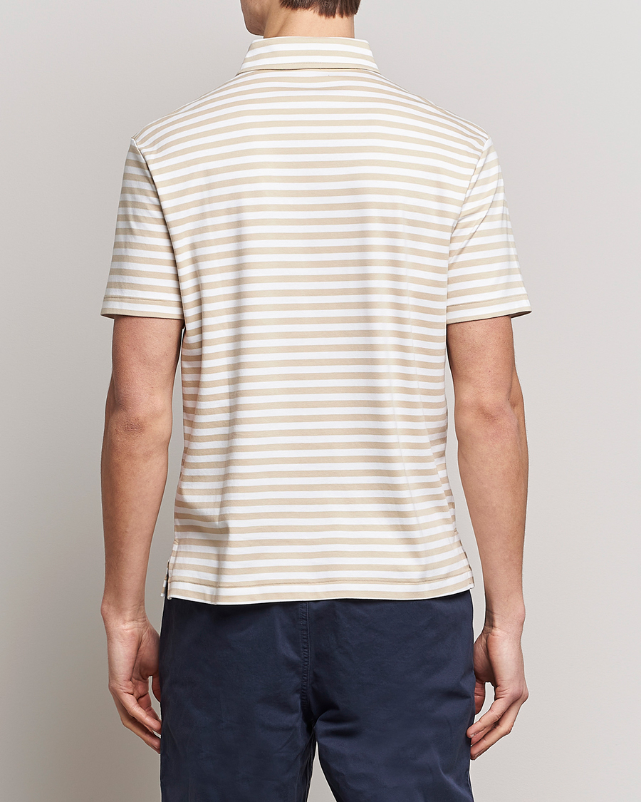 Herre | Polotrøjer | Polo Ralph Lauren | Luxury Pima Cotton Striped Polo Beige/White