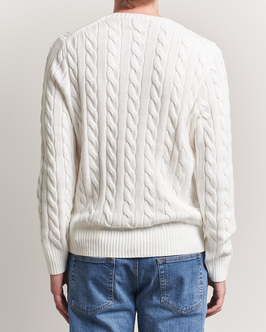 Herre | Trøjer | Polo Ralph Lauren | Cotton Cable Pullover White