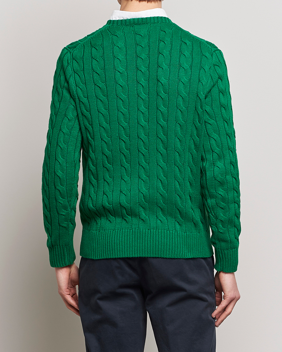 Herre | Trøjer | Polo Ralph Lauren | Cotton Cable Pullover Athletic Green