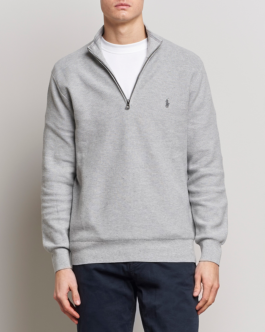 Herre | Trøjer | Polo Ralph Lauren | Textured Half-Zip Andover Heather