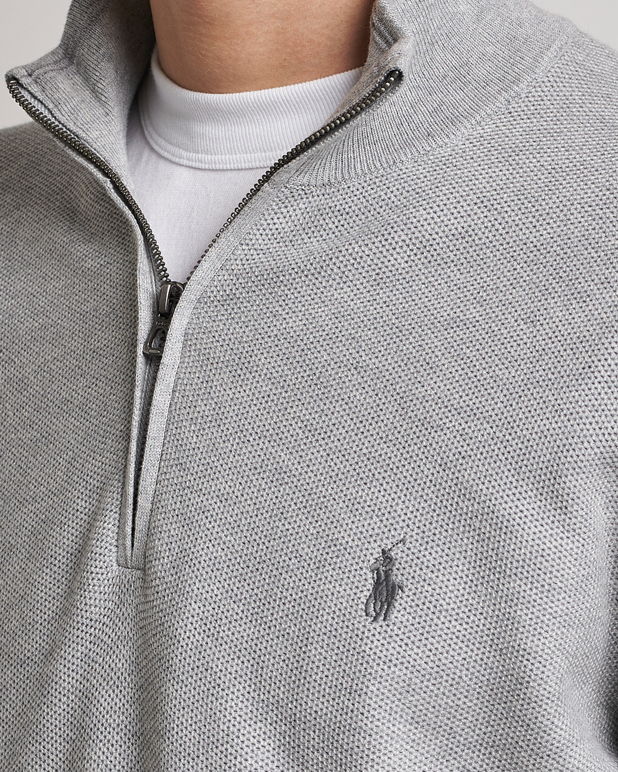 Herre | Trøjer | Polo Ralph Lauren | Textured Half-Zip Andover Heather