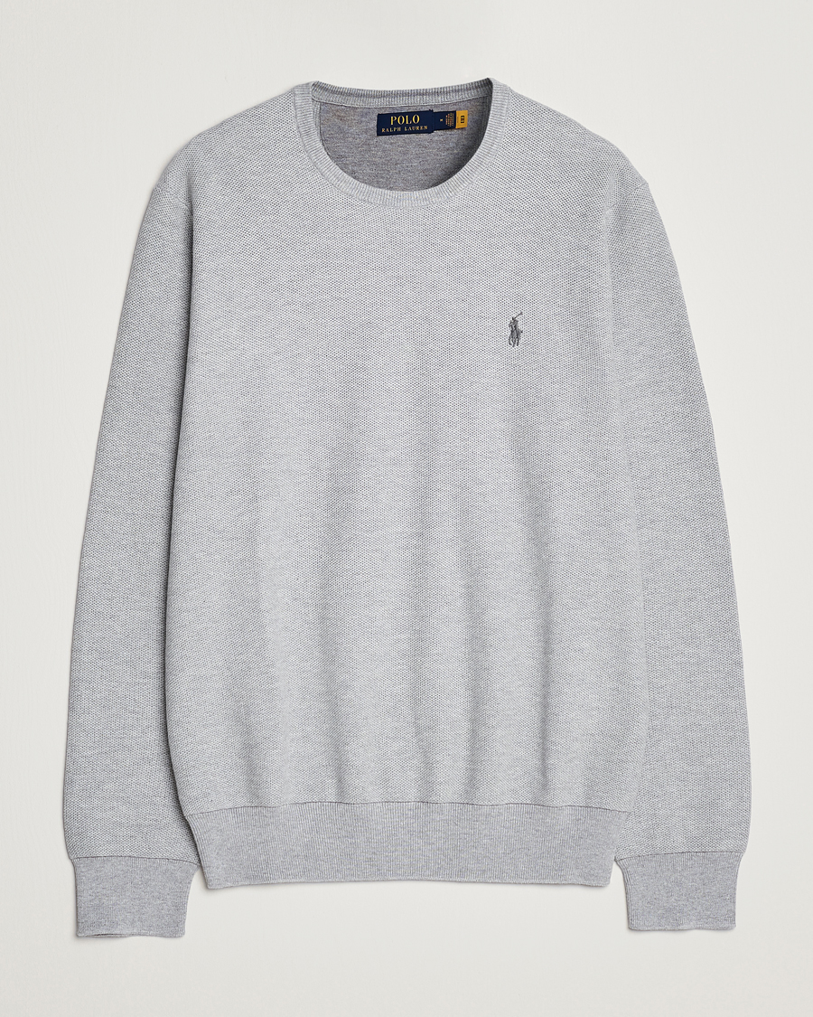 Herre | Trøjer | Polo Ralph Lauren | Textured Crew Neck Sweater Andover Heather