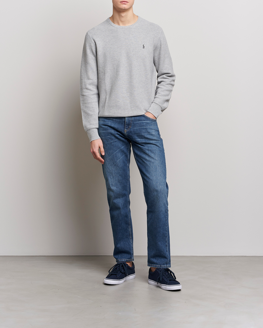 Herre | Trøjer | Polo Ralph Lauren | Textured Crew Neck Sweater Andover Heather