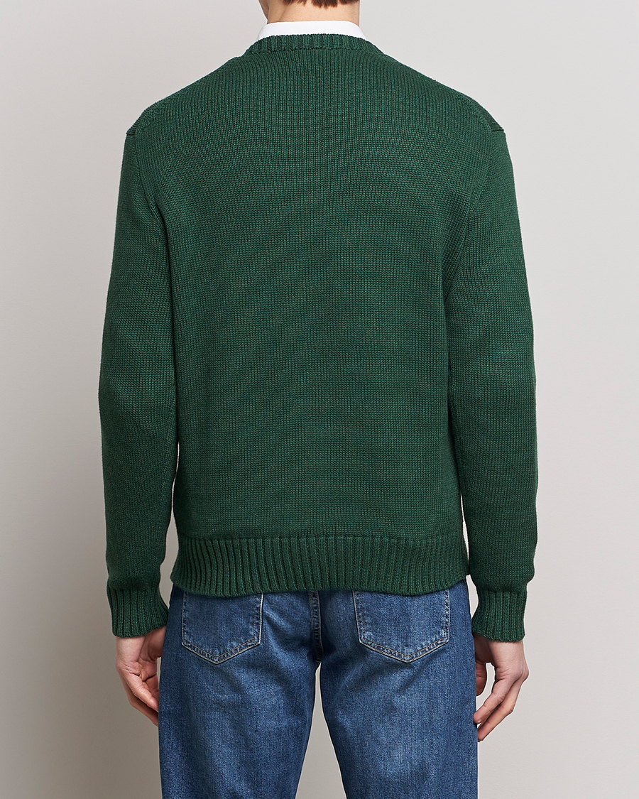 Herre | Trøjer | Polo Ralph Lauren | Knitted Crew Neck Bear Sweater New Forest Heather