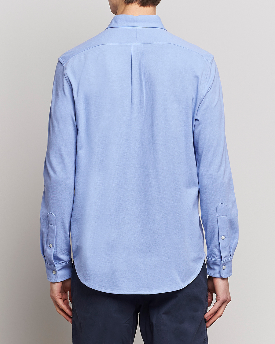 Herre | Skjorter | Polo Ralph Lauren | Slim Fit Featherweight Mesh Shirt Lafayette Blue