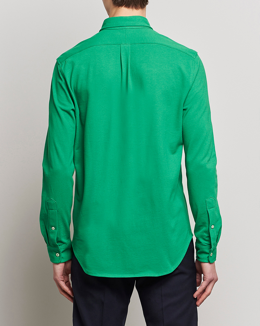 Herre | Skjorter | Polo Ralph Lauren | Featherweight Mesh Shirt Optic Green