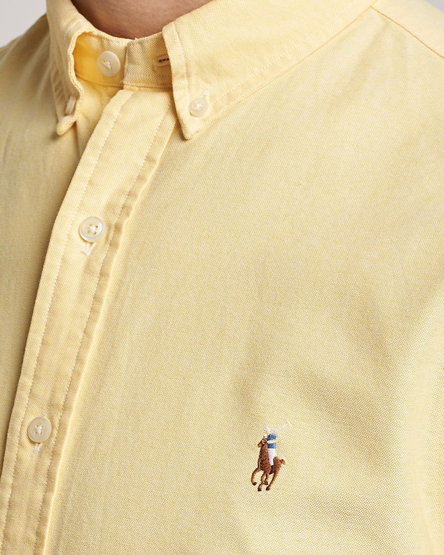 Herre | Skjorter | Polo Ralph Lauren | Slim Fit Oxford Short Sleeve Shirt Yellow