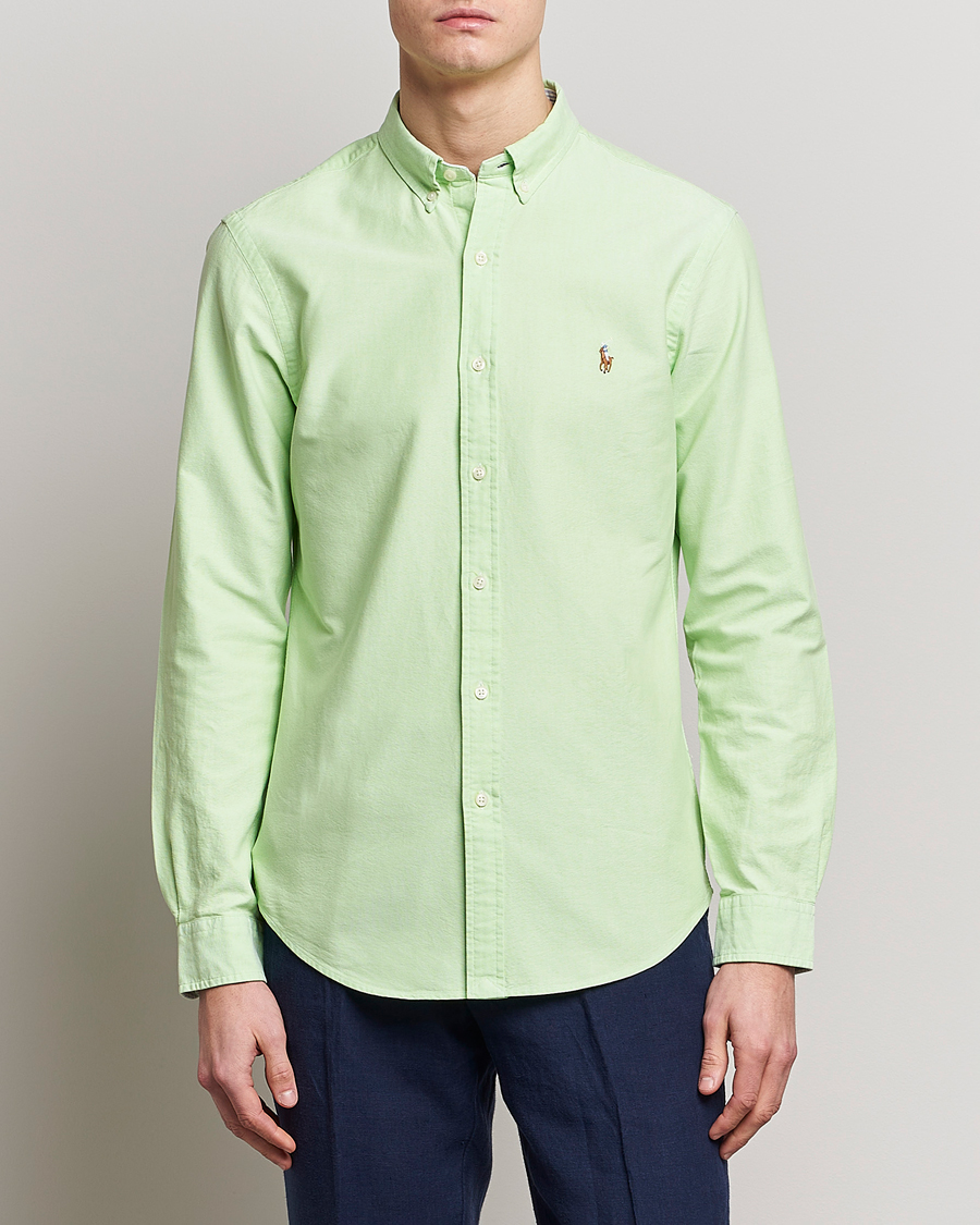Herre | Skjorter | Polo Ralph Lauren | Slim Fit Oxford Button Down Shirt Oasis Green