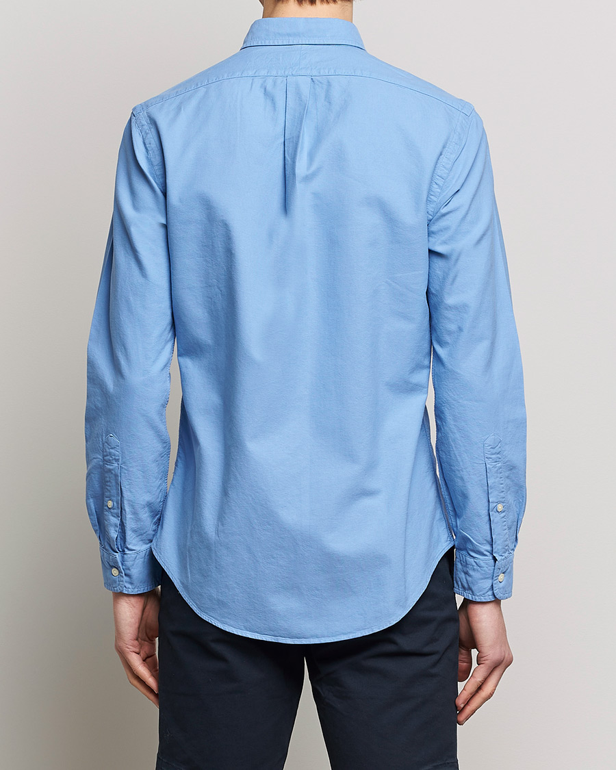 Herre | Skjorter | Polo Ralph Lauren | Slim Fit Garment Dyed Oxford Shirt Blue