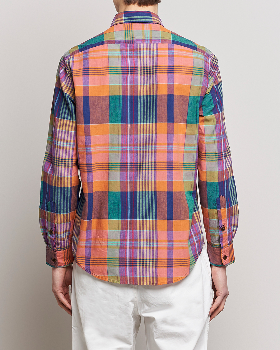 Herre | Skjorter | Polo Ralph Lauren | Madras Checked Shirt Orange/Purple