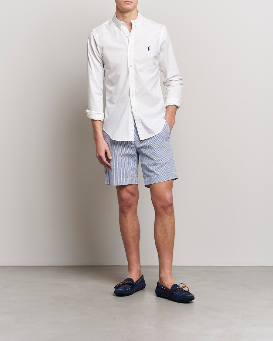 Herre | Skjorter | Polo Ralph Lauren | Slim Fit Twill Shirt White