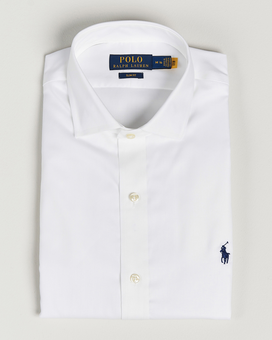 Herre | Skjorter | Polo Ralph Lauren | Slim Fit Dress Shirt White