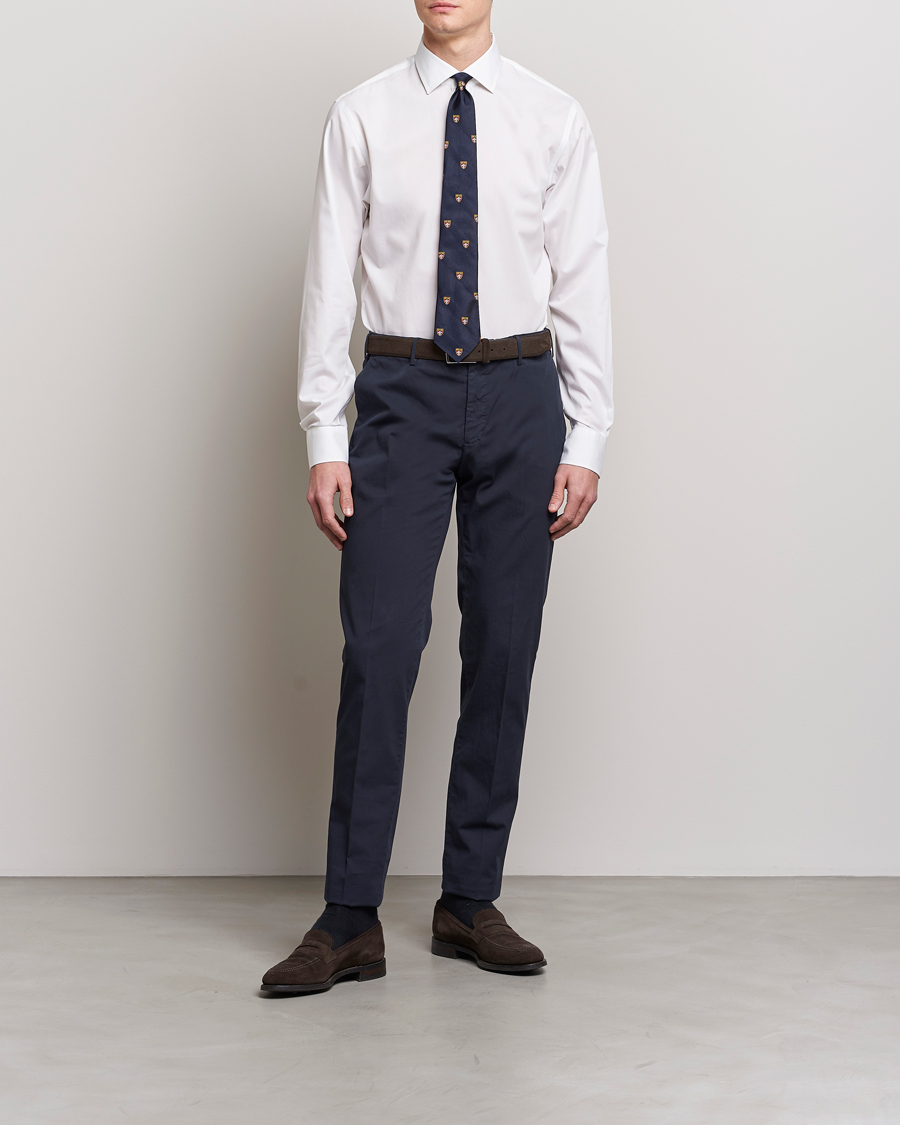 Herre | Skjorter | Polo Ralph Lauren | Slim Fit Poplin Dress Shirt White