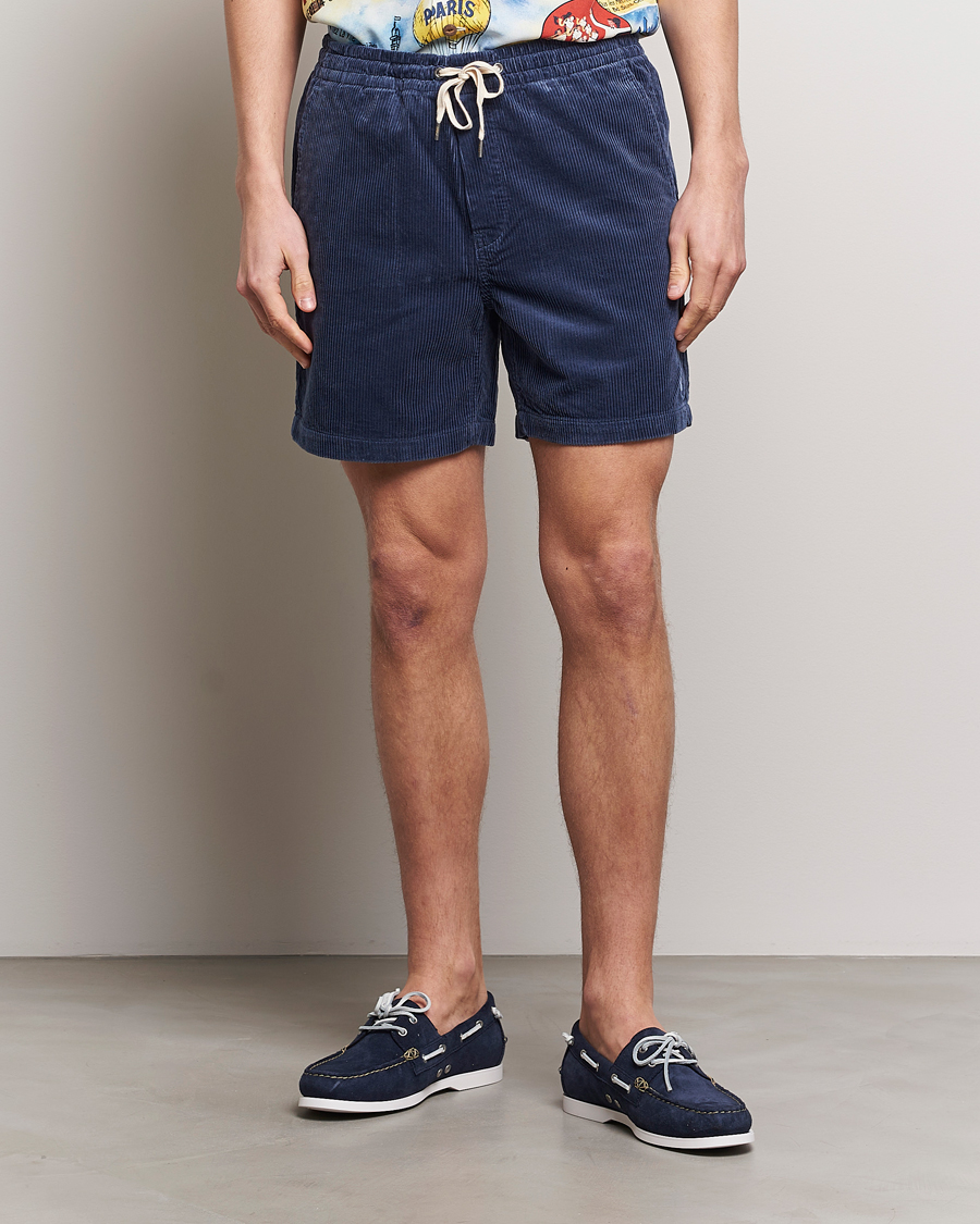 Herre | Nye produktbilleder | Polo Ralph Lauren | Prepster Corduroy Drawstring Shorts Boston Navy