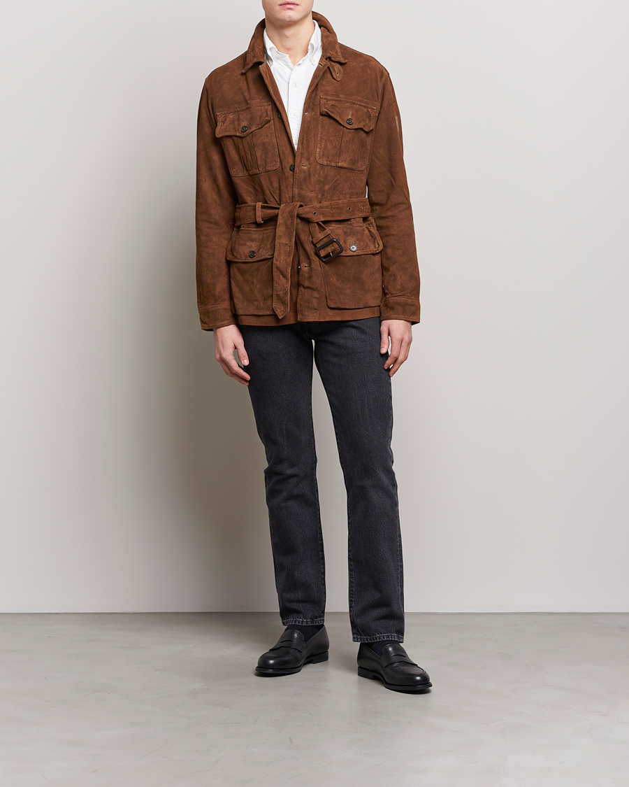 Herre | Jakker | Polo Ralph Lauren | Safari Suede Field Jacket Smith Brown