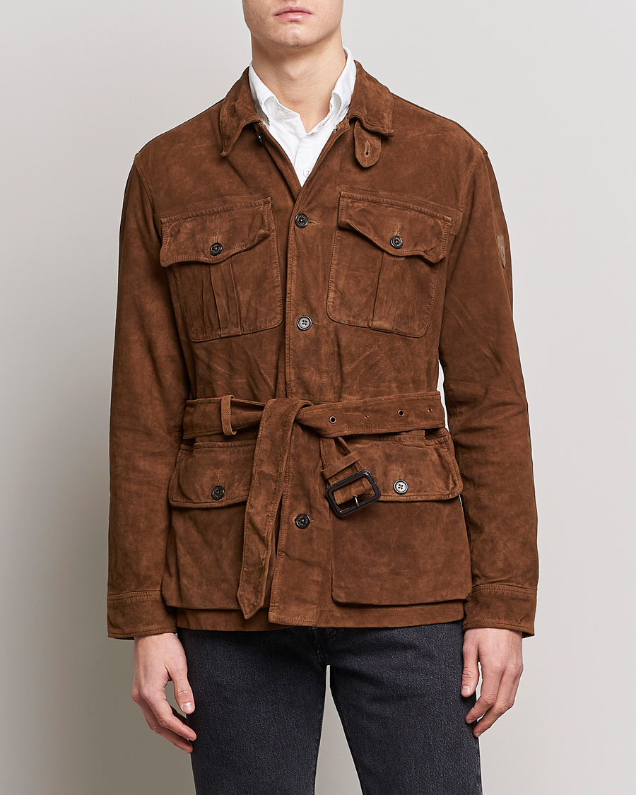 Herre | Field jackets | Polo Ralph Lauren | Safari Suede Field Jacket Smith Brown