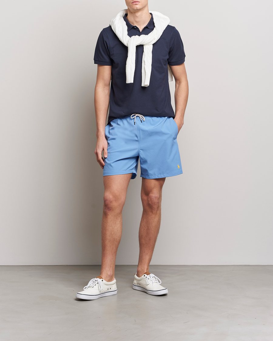 Herre | Badebukser | Polo Ralph Lauren | Recyceled Traveler Boxer Swimshorts Harbor Island Blue