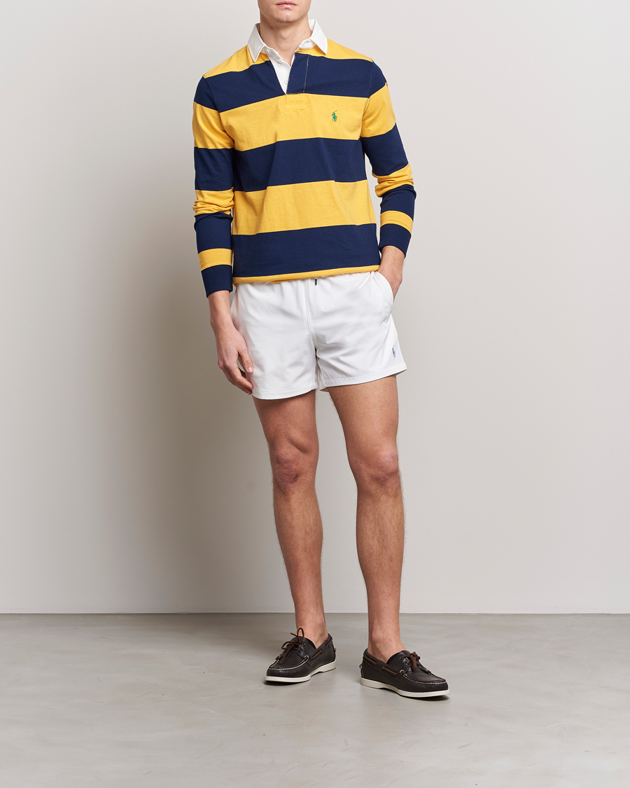 Herre | Badebukser | Polo Ralph Lauren | Recycled Slim Traveler Swimshorts White