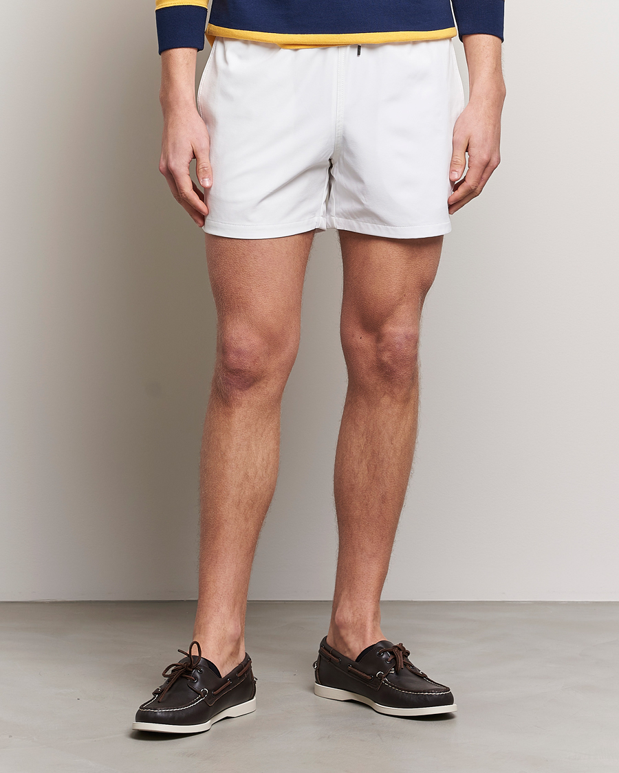 Herre | Badebukser | Polo Ralph Lauren | Recycled Slim Traveler Swimshorts White