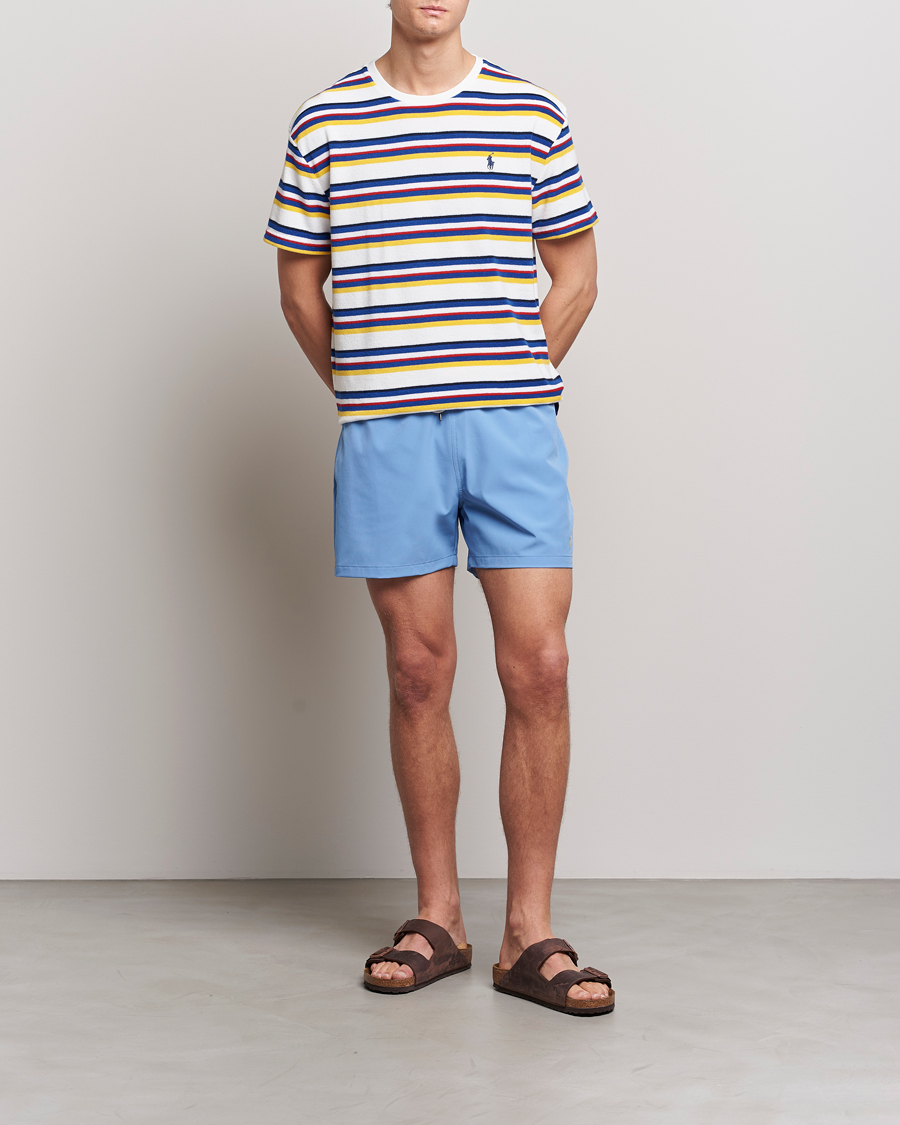 Herre | Badebukser | Polo Ralph Lauren | Recycled Slim Traveler Swimshorts Harbor Island Blue