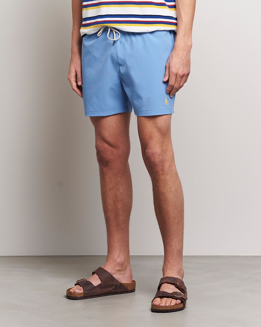 Herre | Badebukser | Polo Ralph Lauren | Recycled Slim Traveler Swimshorts Harbor Island Blue