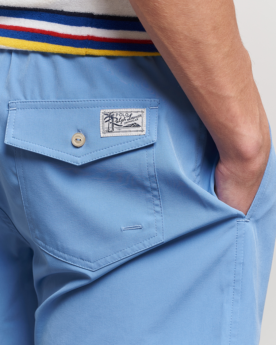 Herre | Badebukser | Polo Ralph Lauren | Recycled Slim Traveler Swimshorts Harbor Island Blue