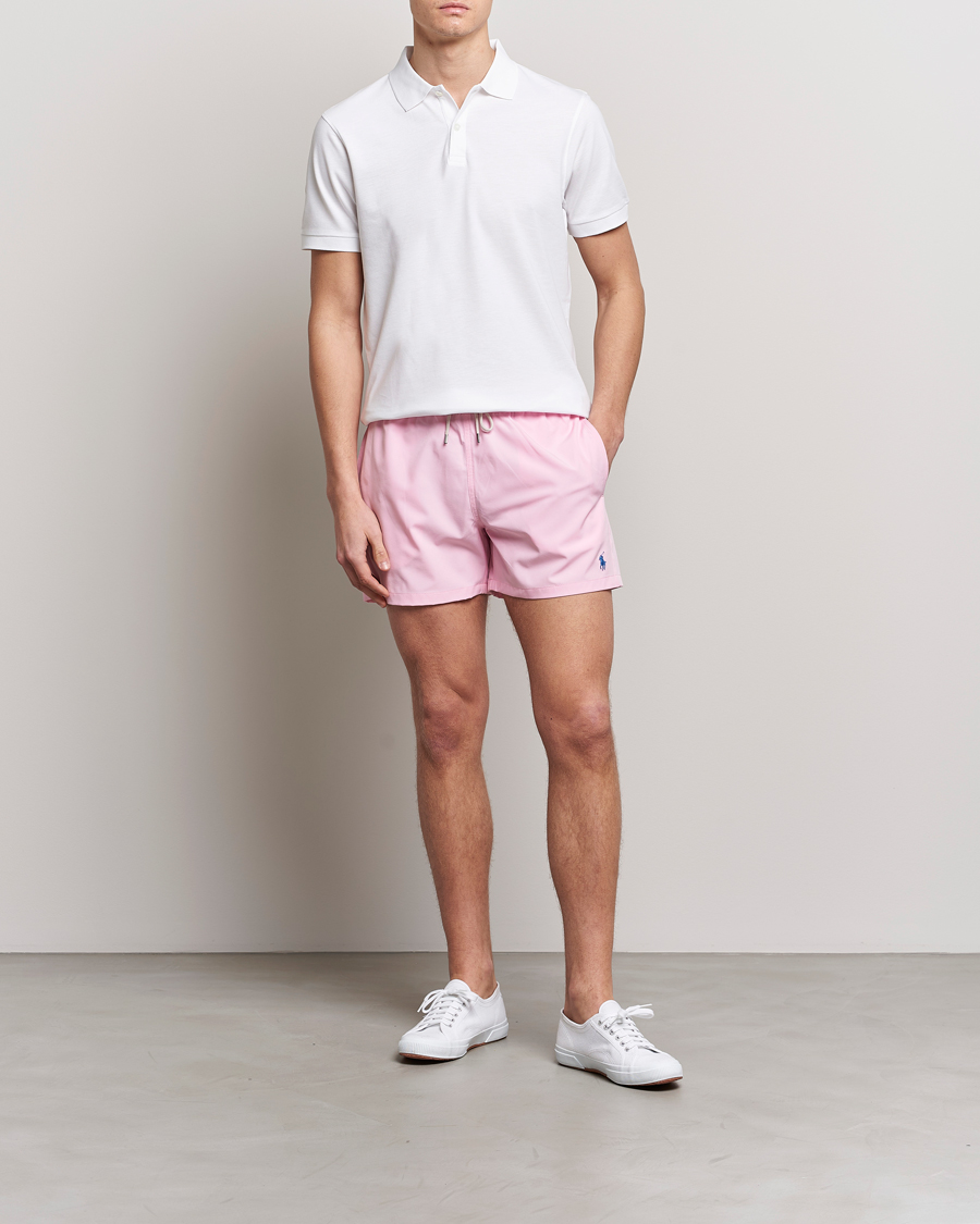 Herre | Badebukser | Polo Ralph Lauren | Recycled Slim Traveler Swimshorts Carmel Pink