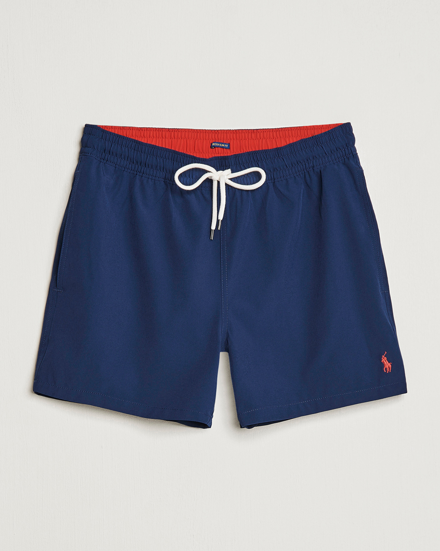 Herre | Badebukser | Polo Ralph Lauren | Recycled Slim Traveler Swimshorts Newport Navy