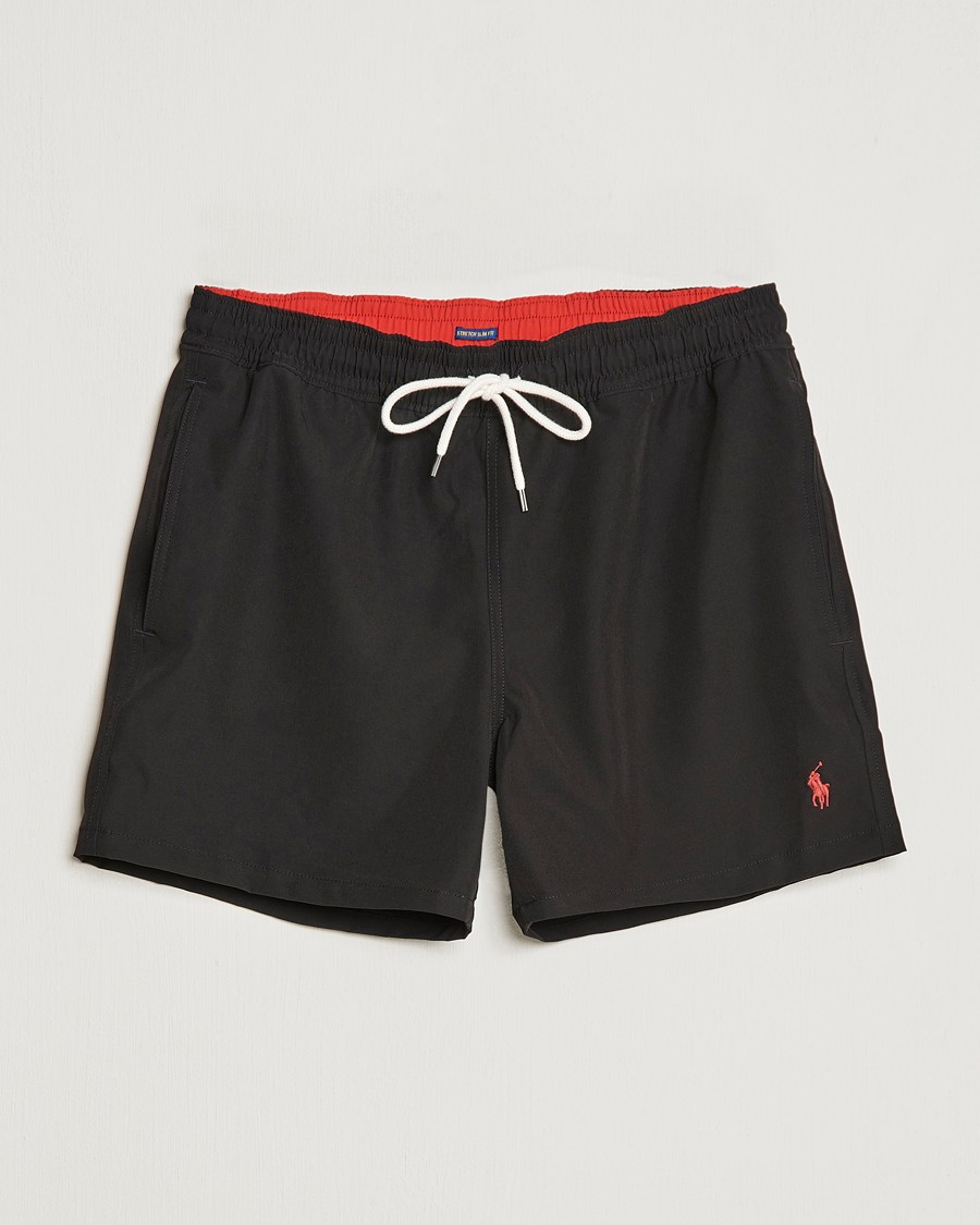 Herre | Badebukser | Polo Ralph Lauren | Recycled Slim Traveler Swimshorts Black