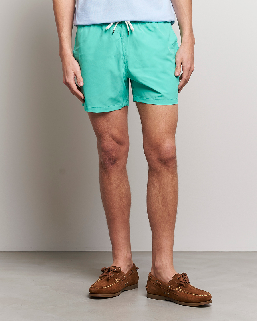 Herre | Badebukser | Polo Ralph Lauren | Recycled Slim Traveler Swimshorts Sunset Green