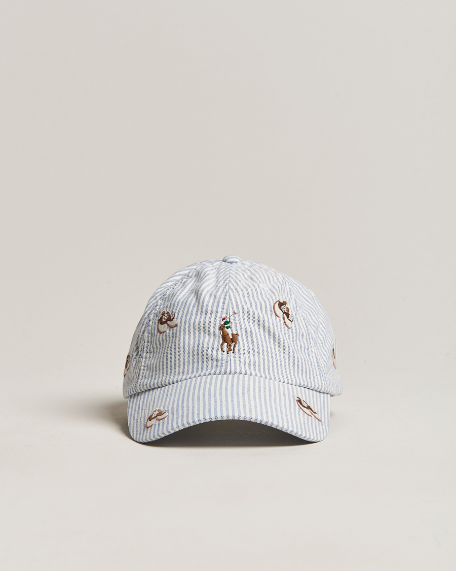 Herre | Polo Ralph Lauren Oxford Striped Cap Blue/White | Polo Ralph Lauren | Oxford Striped Cap Blue/White