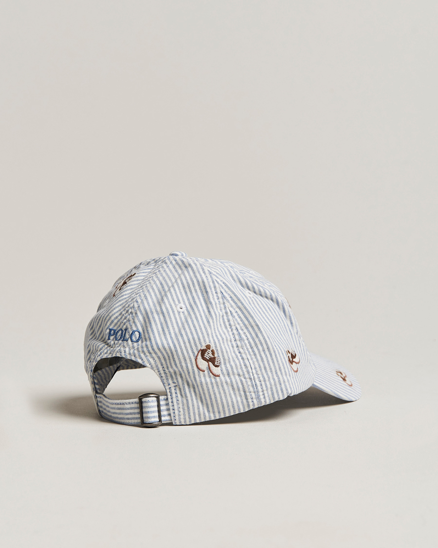 Herre | Polo Ralph Lauren Oxford Striped Cap Blue/White | Polo Ralph Lauren | Oxford Striped Cap Blue/White