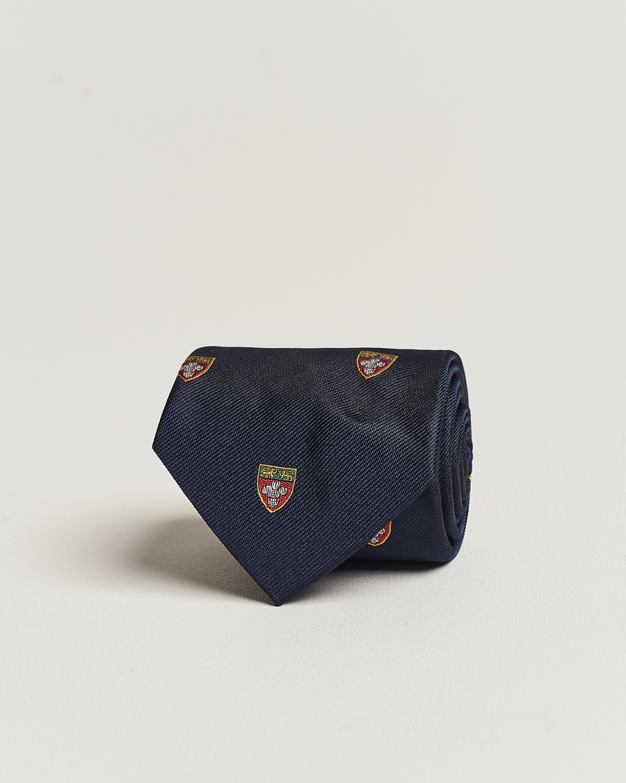 Herre | Polo Ralph Lauren Heritage Crest Striped Tie Navy | Polo Ralph Lauren | Heritage Crest Striped Tie Navy