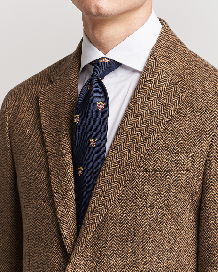 Herre | Polo Ralph Lauren Heritage Crest Striped Tie Navy | Polo Ralph Lauren | Heritage Crest Striped Tie Navy