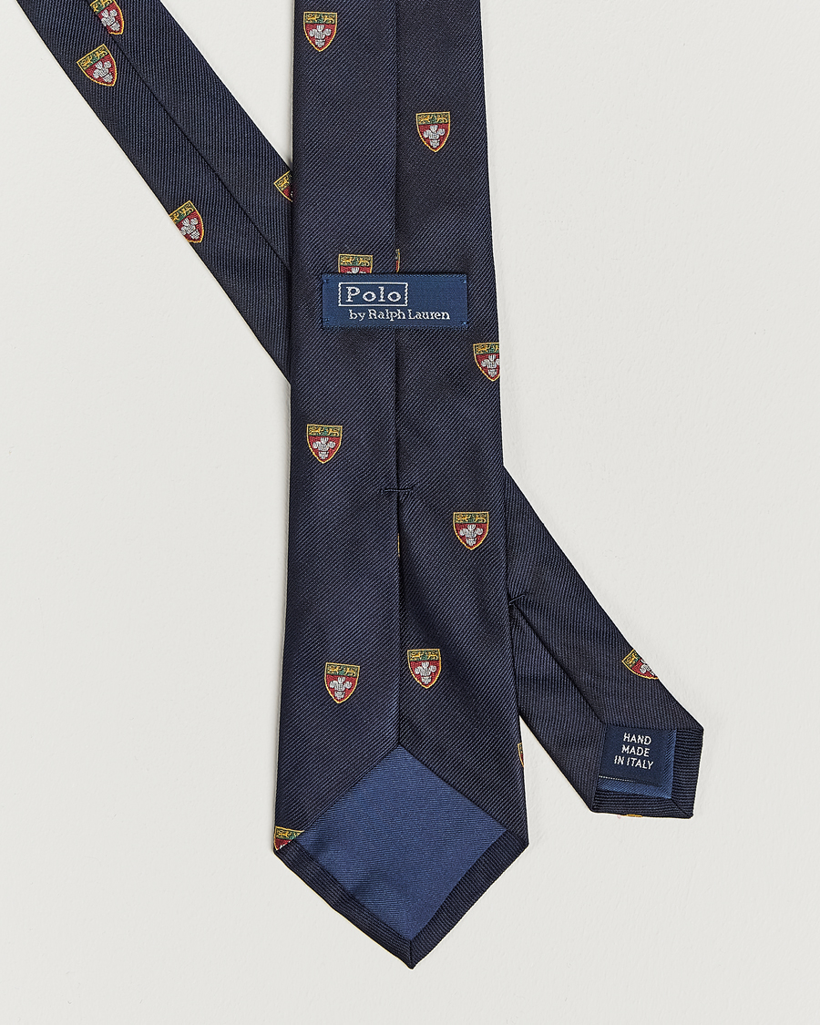 Herre | Polo Ralph Lauren Heritage Crest Striped Tie Navy | Polo Ralph Lauren | Heritage Crest Striped Tie Navy