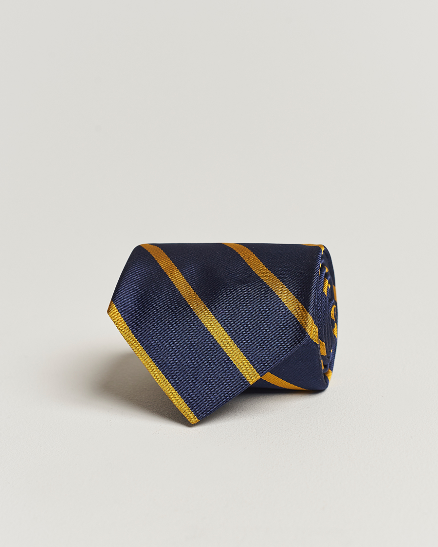 Herre | Tilbehør | Polo Ralph Lauren | Striped Tie Navy/Gold