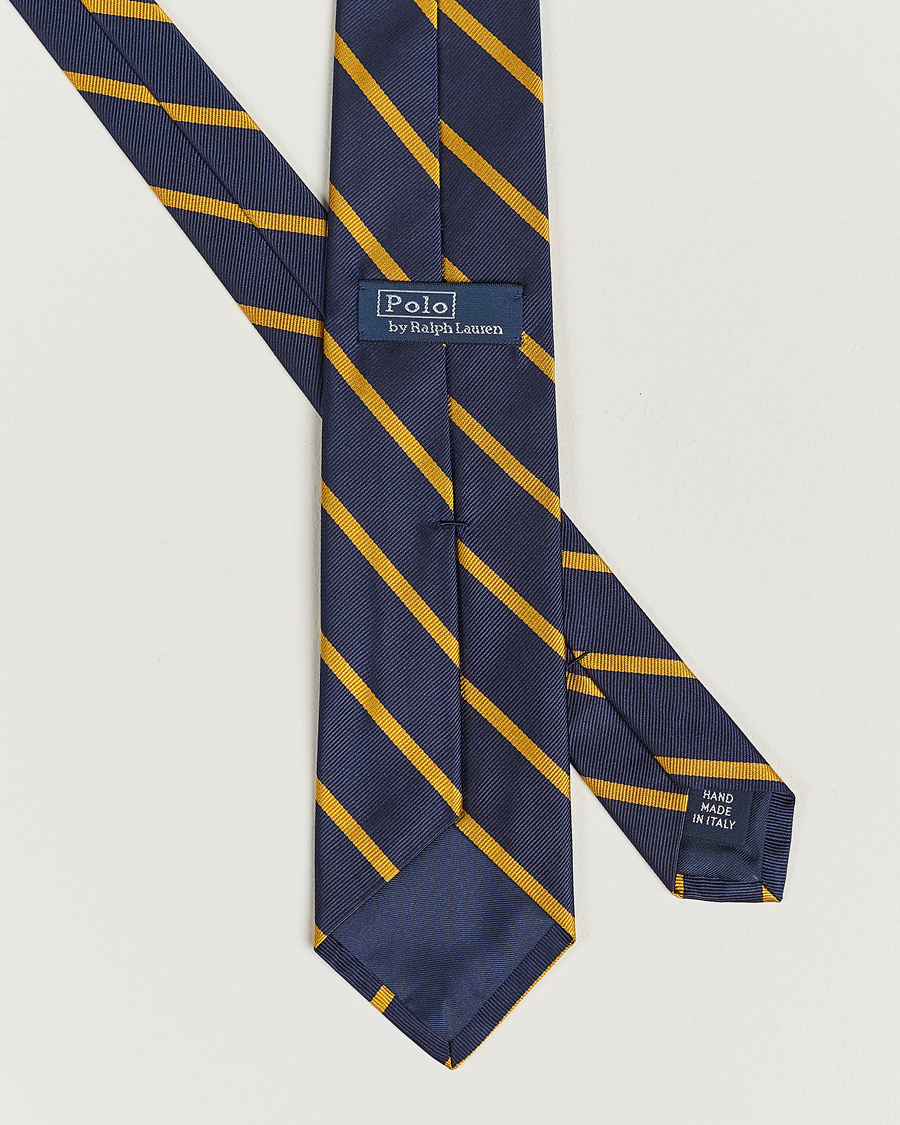 Herre | Slips | Polo Ralph Lauren | Striped Tie Navy/Gold