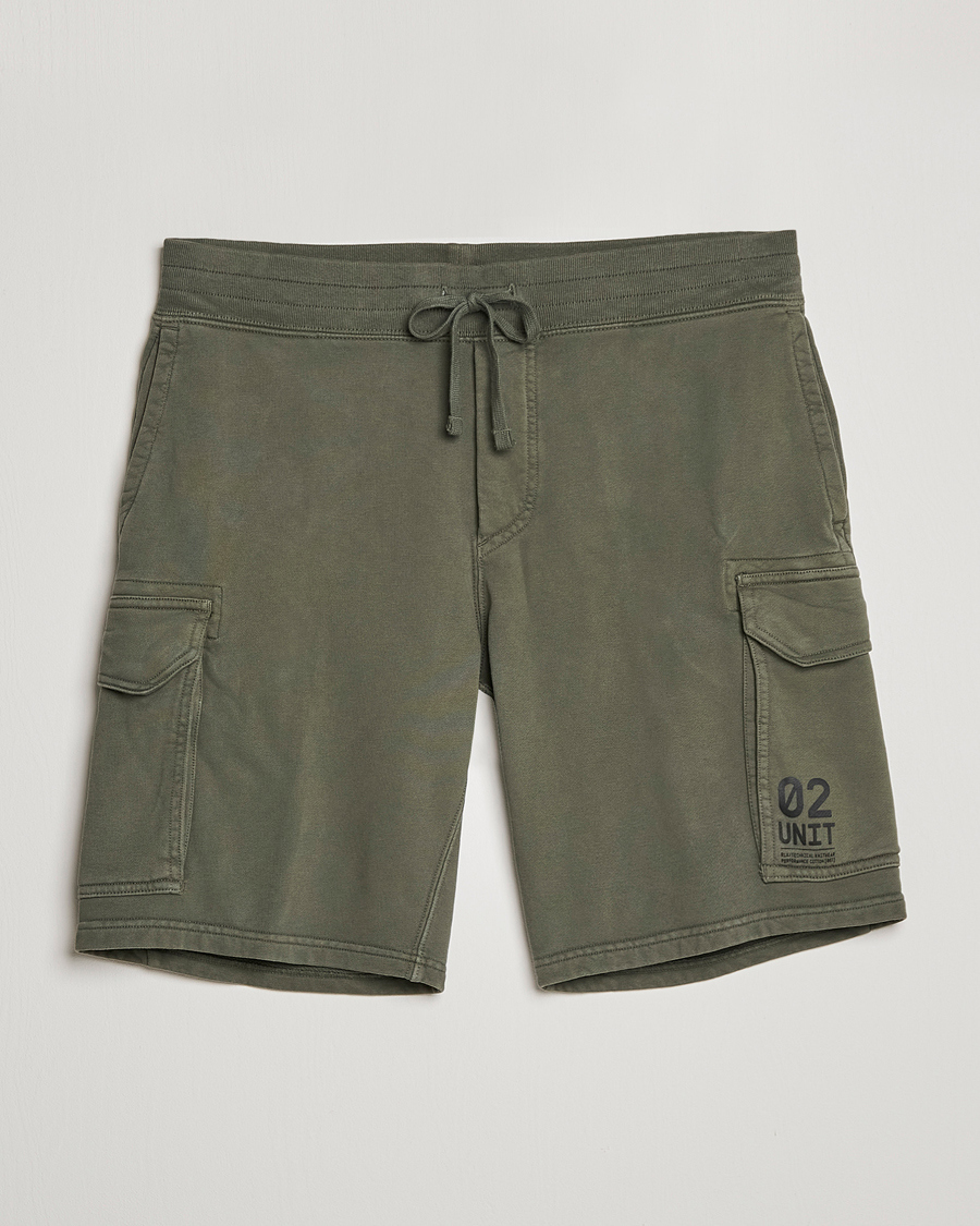 Herre | Shorts | RLX Ralph Lauren | Terry Back Fleece Cargo Shorts Fossil Green