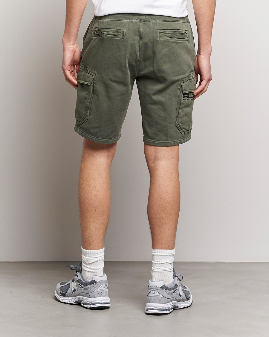 Herre | Shorts | RLX Ralph Lauren | Terry Back Fleece Cargo Shorts Fossil Green