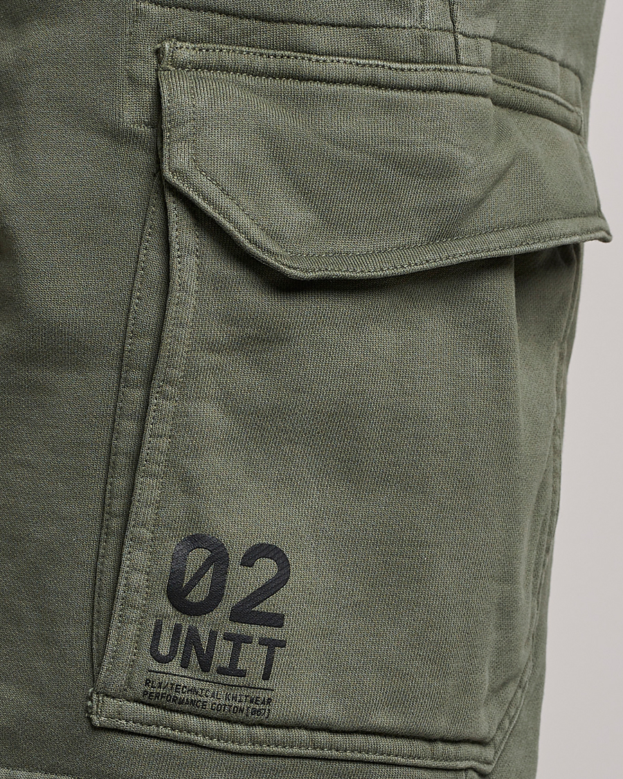 Herre | Shorts | RLX Ralph Lauren | Terry Back Fleece Cargo Shorts Fossil Green