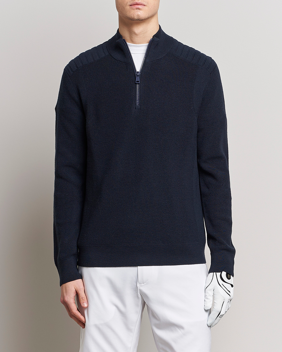 Herre | Trøjer | RLX Ralph Lauren | Merino Half-Zip Sweater College Navy
