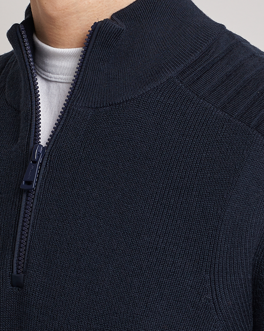 Herre | Trøjer | RLX Ralph Lauren | Merino Half-Zip Sweater College Navy