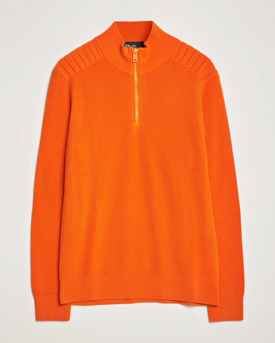 Herre | Trøjer | RLX Ralph Lauren | Merino Half-Zip Sweater Sailing Orange