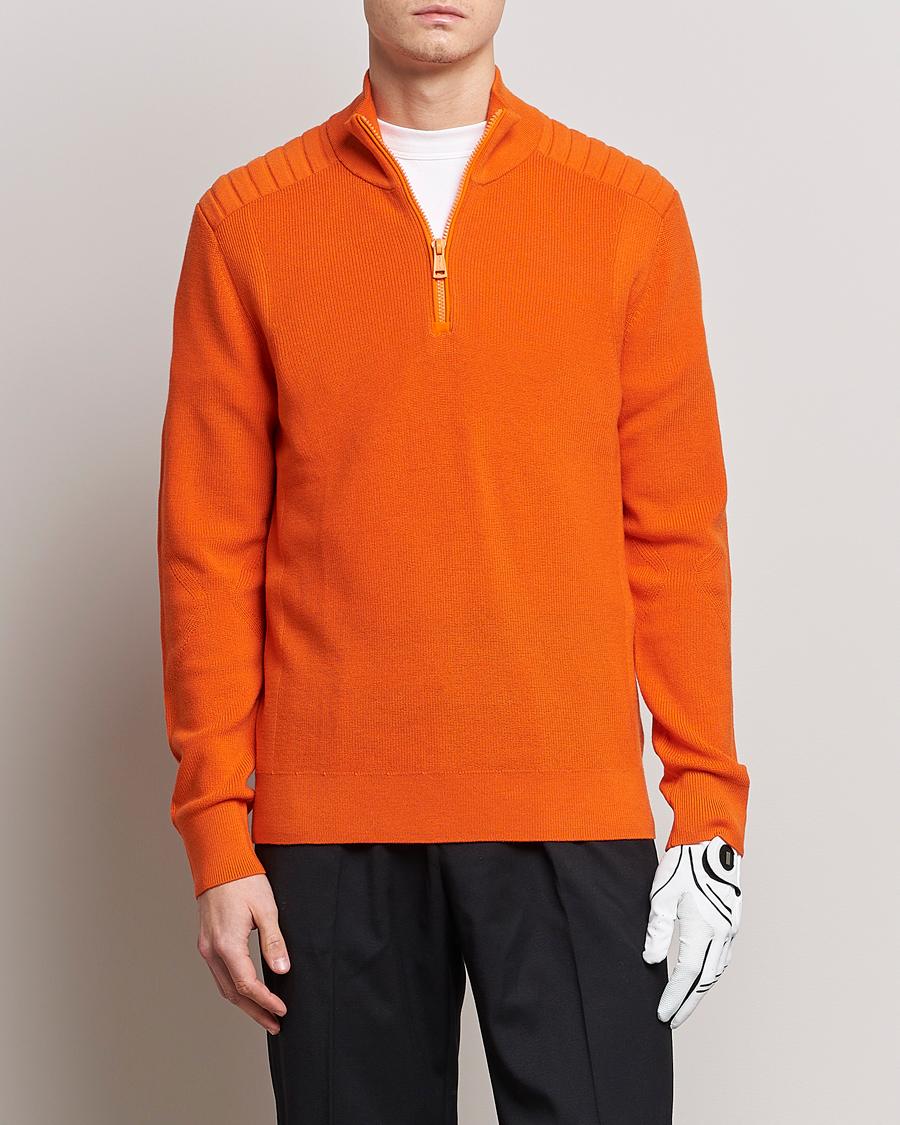 Herre | Trøjer | RLX Ralph Lauren | Merino Half-Zip Sweater Sailing Orange