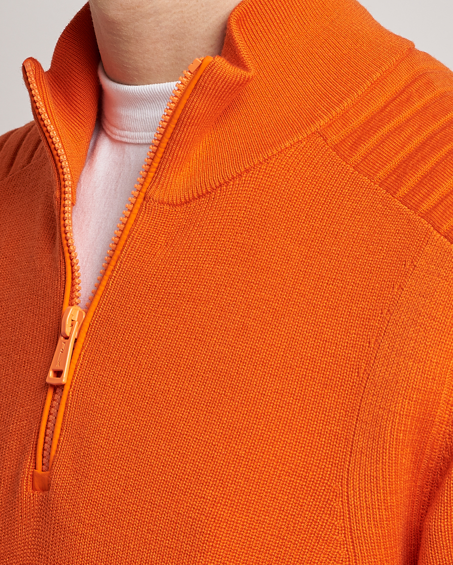 Herre | Trøjer | RLX Ralph Lauren | Merino Half-Zip Sweater Sailing Orange